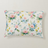 spring garden pastel florals accent kussen (Achterkant)