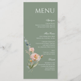 Spring Garden Pastel Romance Menu Design