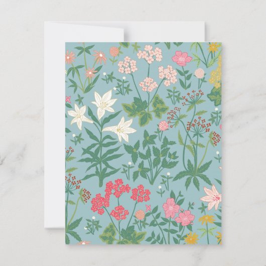 Spring Garden Personal Stationery Notitiekaartje (Achterkant)