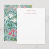 Spring Garden Personal Stationery Notitiekaartje (Voorkant / Achterkant)