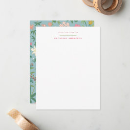 Spring Garden Personal Stationery Notitiekaartje