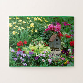 Spring Garden Puzzle Gift for Grandma Easy Legpuzzel