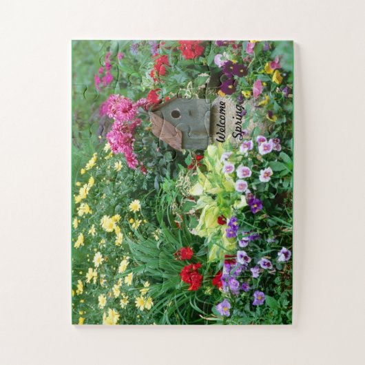 Spring Garden Puzzle Gift for Grandma Easy Legpuzzel (Verticaal)