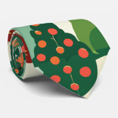 Spring Garden Retro Aangepast patroon Stropdas (Opgerold)