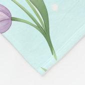 Spring Garden Romp – Playful Cats & Blossoms Fleece Deken (Hoek)