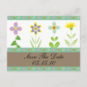 Spring Garden Save the Date Briefkaarten (Voorkant)