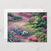 Spring Garden Scene Briefkaart (Voorkant / Achterkant)