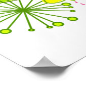 Spring Garden Typography Flowers Butterflies Poster (Hoek)