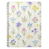 Spring Garden variety flowers in rainbow medallion Notitieboek (Voorkant)