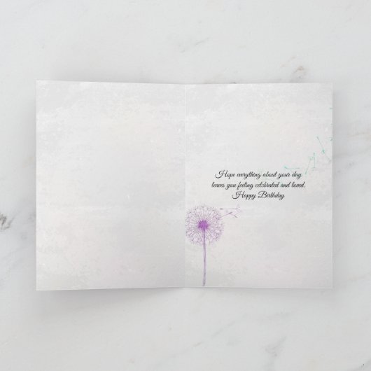 Spring Garden verjaardag Kaart (Binnen)