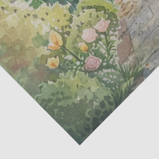 Spring Garden Walk Decoupage Tissue Paper Tissuepapier (Detail)