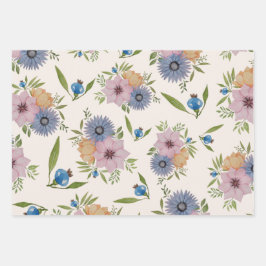 Spring Garden Waterverf Blush Pink Inpakpapier Vel