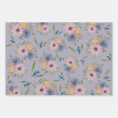 Spring Garden Waterverf Paarse Invitation Wrappin Inpakpapier Vel (Voorkant)