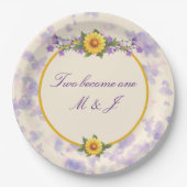 Spring Garden Wedding Cream Papieren Bordje (Voorkant)