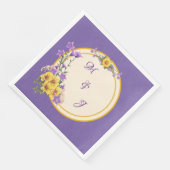 Spring Garden Wedding Cream Servet (Hoek)