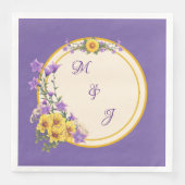 Spring Garden Wedding Cream Servet (Voorkant)