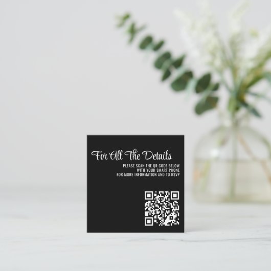 Spring Garden Wedding Informatiekaartje (Staand voorkant)