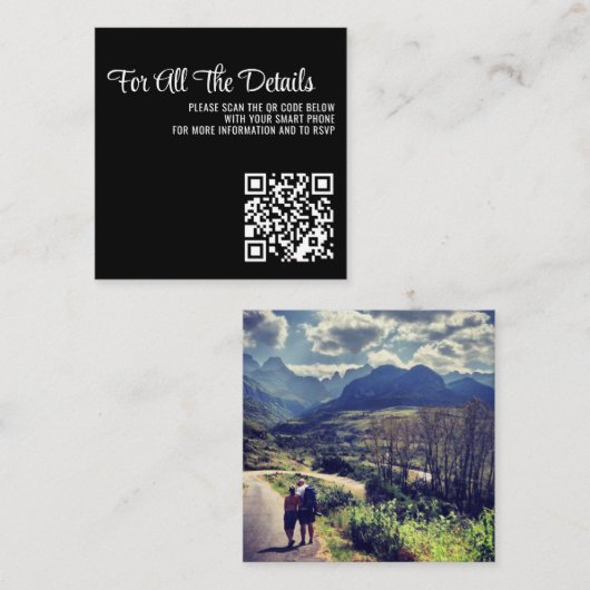 Spring Garden Wedding Informatiekaartje (Voorkant / Achterkant)