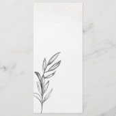 Spring Garden Wedding Menu (Achterkant)