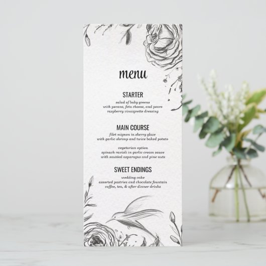 Spring Garden Wedding Menu (Staand voorkant)