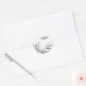 Spring Garden Wedding Ronde Sticker (Envelop)