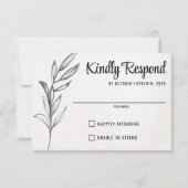 Spring Garden Wedding RSVP Kaartje (Voorkant)