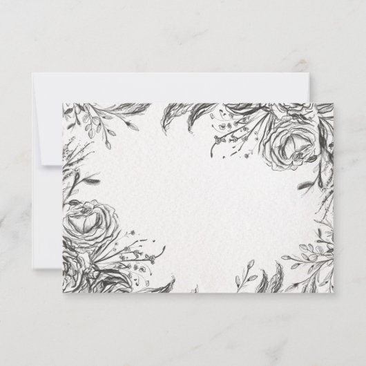 Spring Garden Wedding RSVP Kaartje (Achterkant)