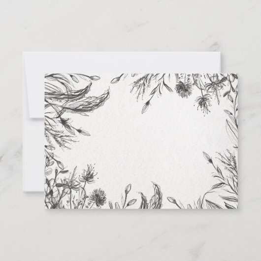 Spring Garden Wedding RSVP Kaartje (Achterkant)