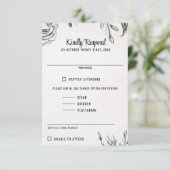 Spring Garden Wedding RSVP Kaartje (Staand voorkant)
