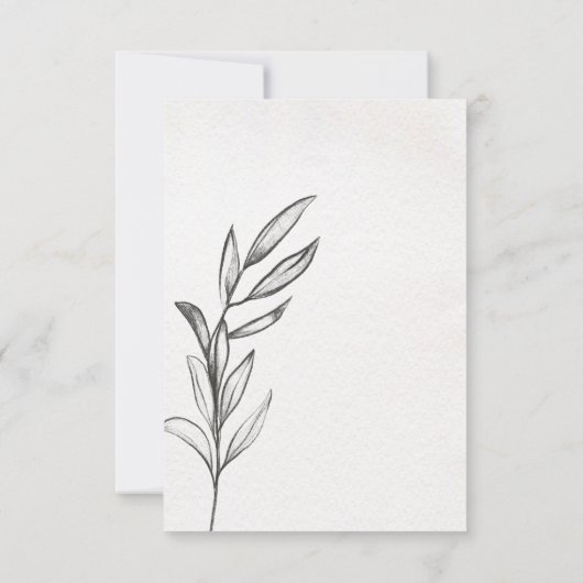 Spring Garden Wedding RSVP Kaartje (Achterkant)