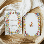 Spring Garden Wildflower Paasbrunch Uitnodiging