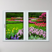 Spring Garden Window Illusion Poster (Voorkant)