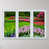 Spring Garden Window Illusion Poster (Voorkant)