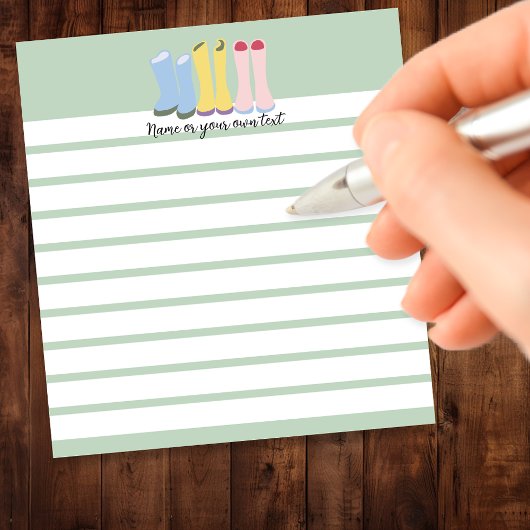 Spring Gardening Boots gevoerd Notitieblok