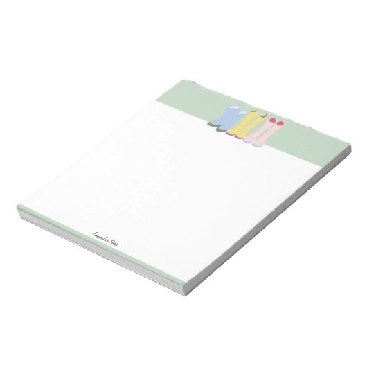 Spring Gardening Boots Notitieblok (Linkerzijde)