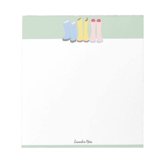 Spring Gardening Boots  Notitieblok (Voorkant)