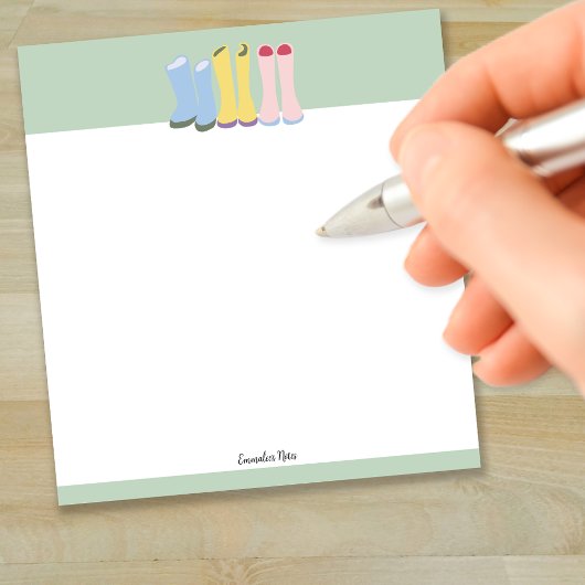 Spring Gardening Boots Notitieblok