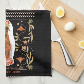 Spring Gardening Folk Art Theedoek (Quarter Fold)