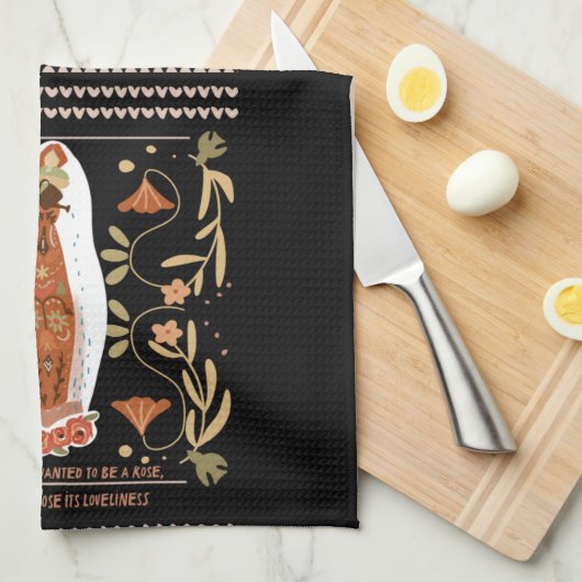 Spring Gardening Folk Art Theedoek (Quarter Fold)