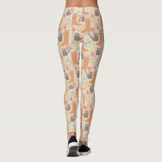 Spring Gardening Patroon Leggings (Achterkant)