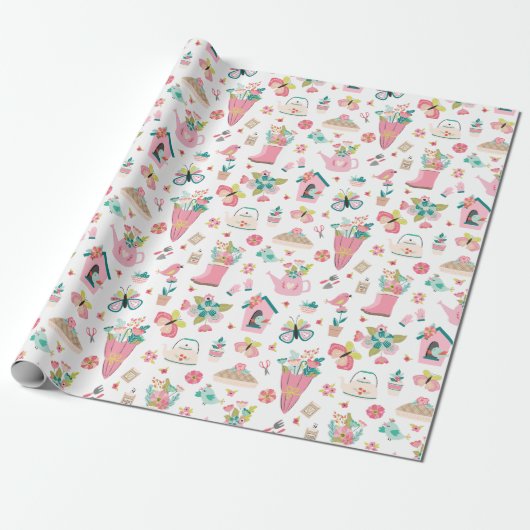 Spring Gardens Cadeaupapier (Uitgerold)