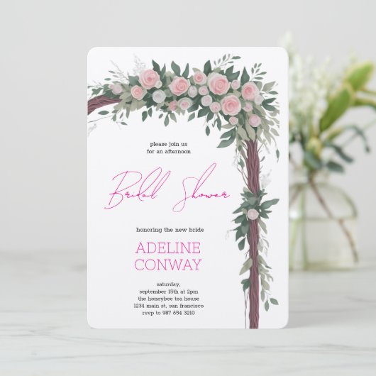 Spring Gate Garden Bridal Shower Celebration Kaart (Staand voorkant)