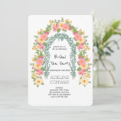 Spring Gate Garden Bridal Shower Celebration Kaart (Staand voorkant)