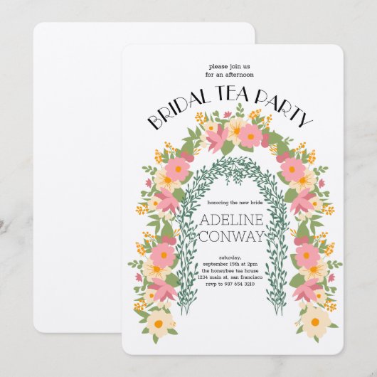 Spring Gate Garden Vrijgezellenfeest Kaart (Voorkant / Achterkant)