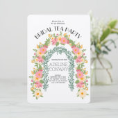 Spring Gate Garden Vrijgezellenfeest Kaart (Staand voorkant)