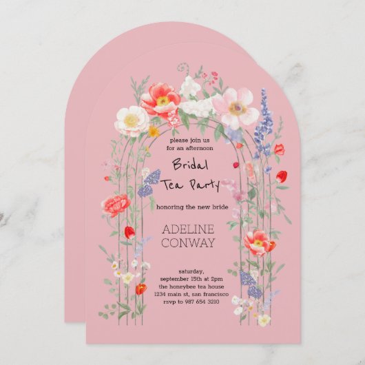 Spring Gate Garden Vrijgezellenfeest Kaart (Voorkant / Achterkant)