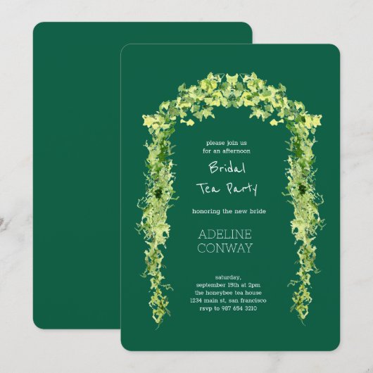 Spring Gate Garden Vrijgezellenfeest Kaart (Voorkant / Achterkant)