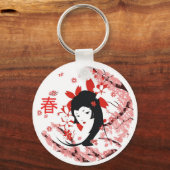 Spring Geisha sleutelhanger (Voorkant)