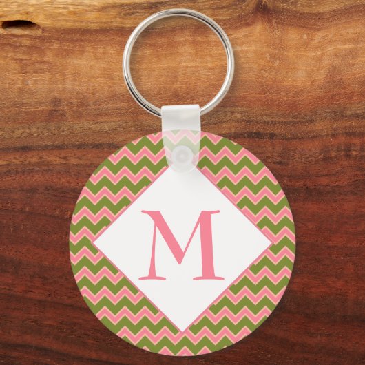 Spring Girl Chevron Sleutelhanger (Voorkant)