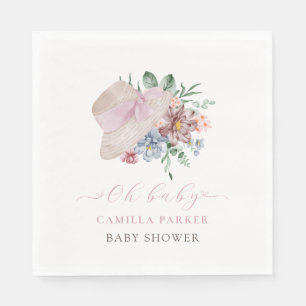 Spring Girl Tuin Pet Baby shower Welkomstbord Servet